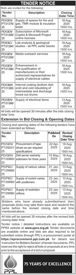 PPL Tender Notice-1